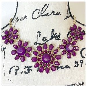 💕Beautiful Purple & Gold Statement Necklace💕